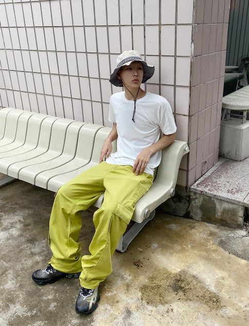 No.9593 triangle safari bucket HAT (5color)