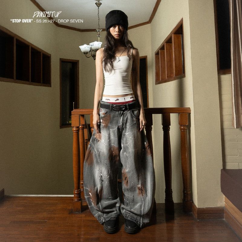 A1 Wide Barrel - Titanium Grey Van Gogh - Jeans