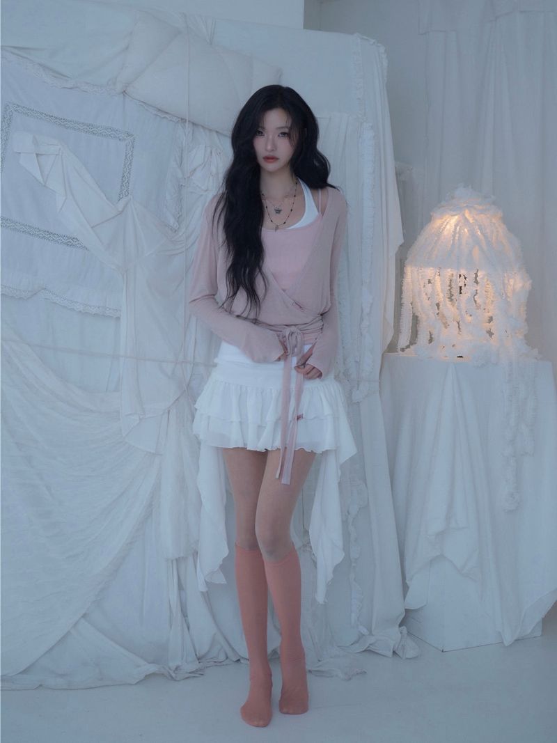 Swan Sheer Wrap Cardigan
