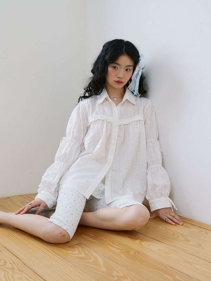 JELLYPLEASE（ジェリープリーズ）の「Melo blouse | long-sleeve shirt full of little details（Tops）」