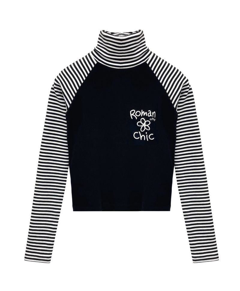 Turtleneck T-shirt
