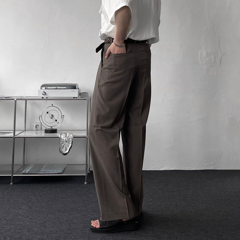 RG reverse two-tuck volume slacks (4 colors)