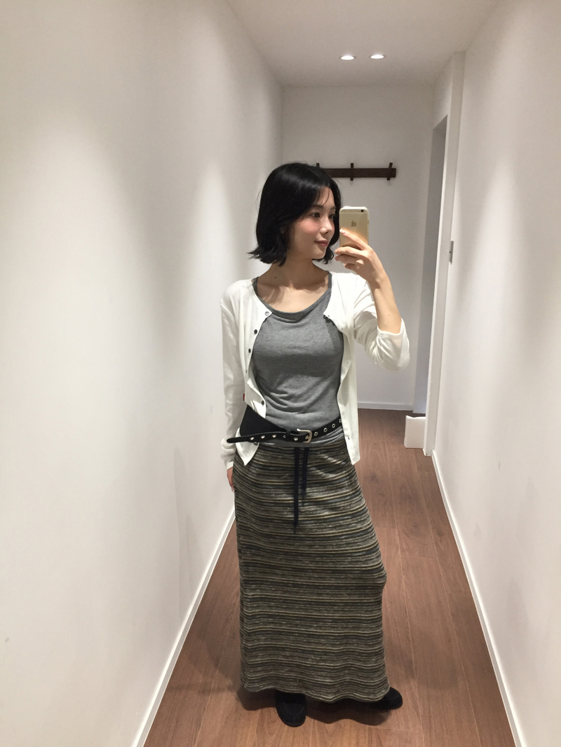 Venti knit long skirt (2color)