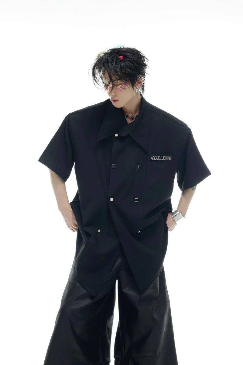 Double Breasted Shirt Tee