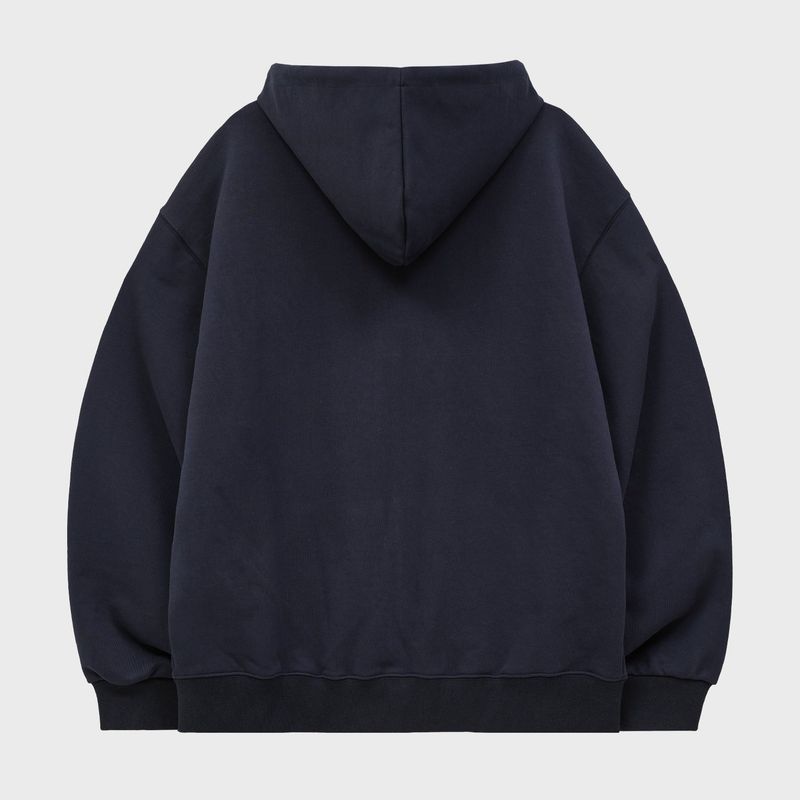 Star Dolphin Emboss Graphic Hood Zip Up