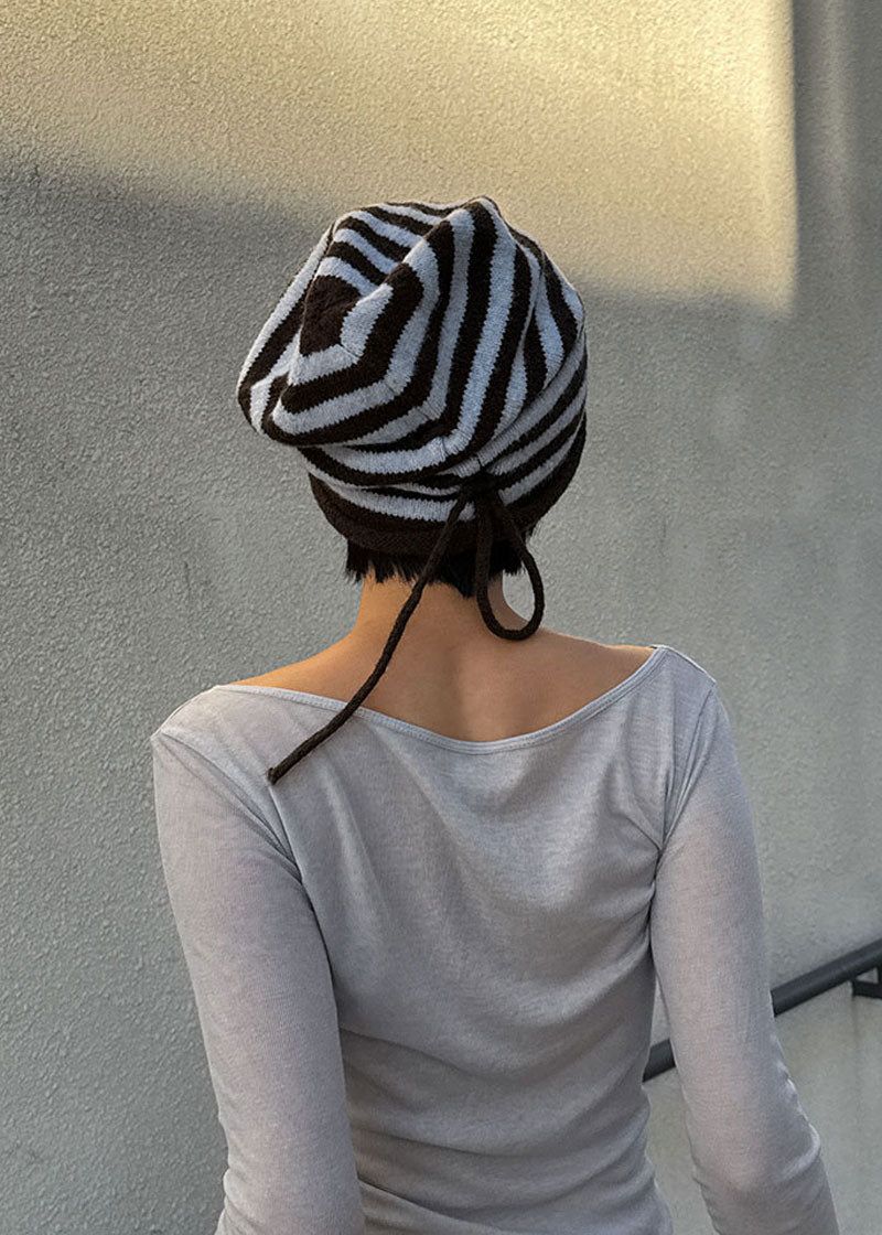 eon（イオエン）の「STRIPE SHIRRING LOOSE BEANIE（Hats）」