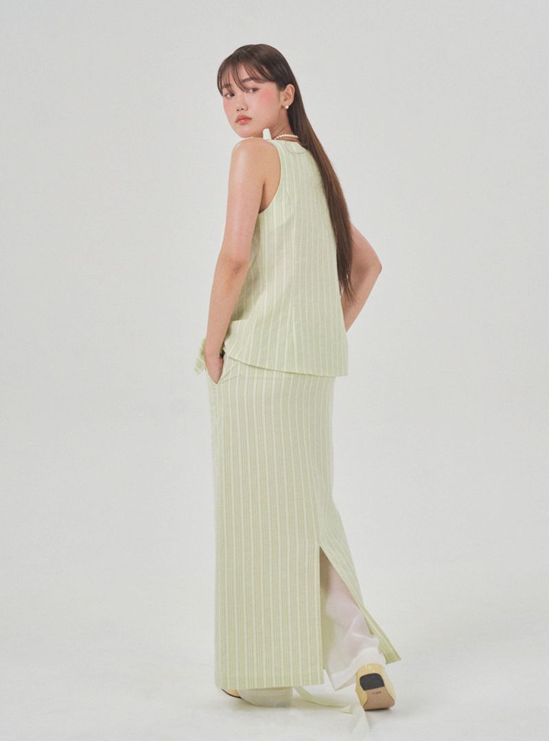 Cozy cotton skirt (green)