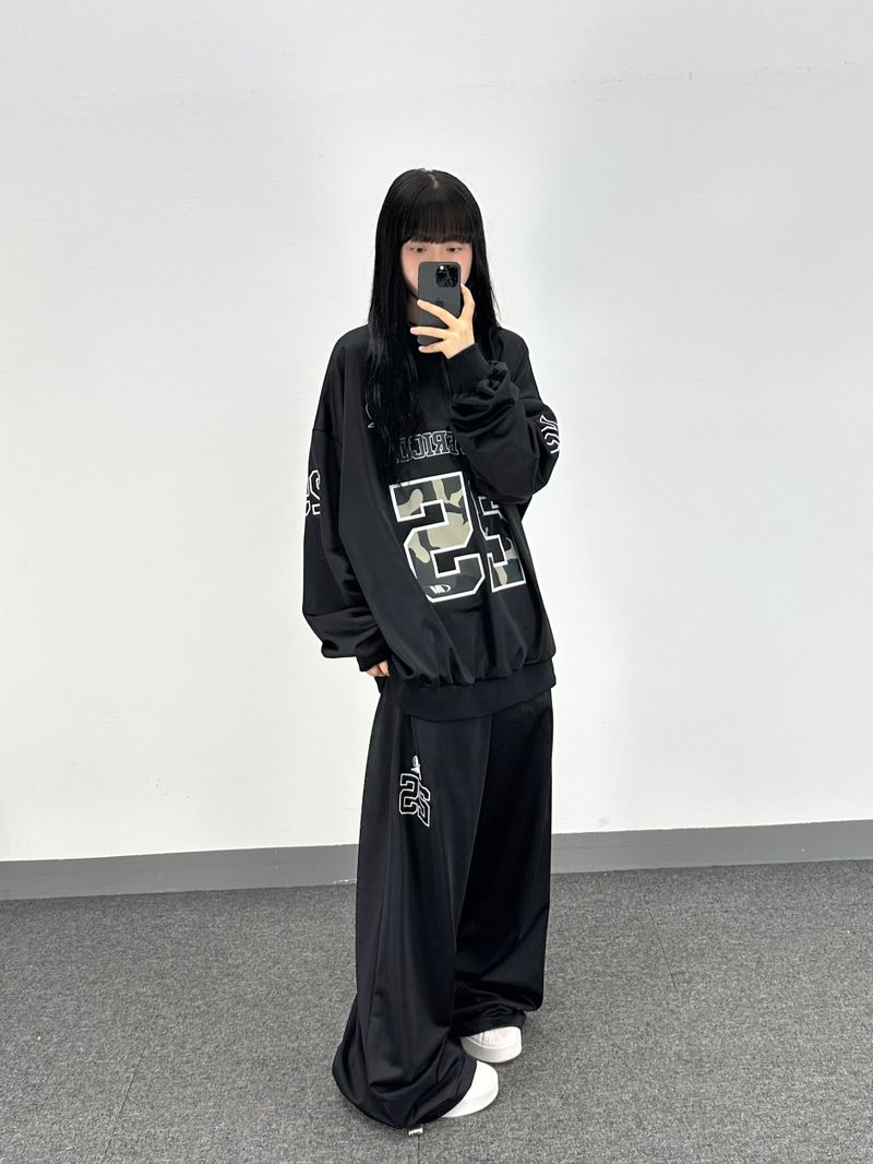 25 lettering jersey pants