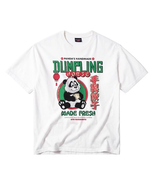 QT8 GARMENTS（キューティーエイトガーメント）の「LB Dumpling House Washed Tee (Ivory)（Tops）」