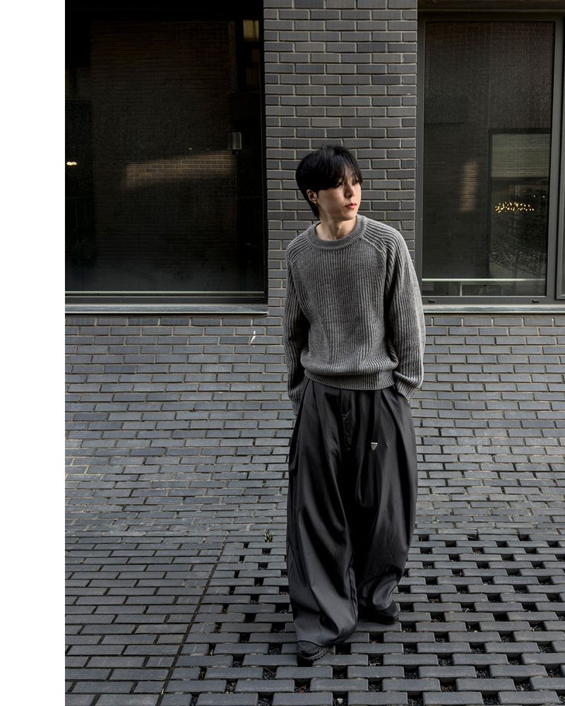 Ian Double-Pleat Wide Slacks