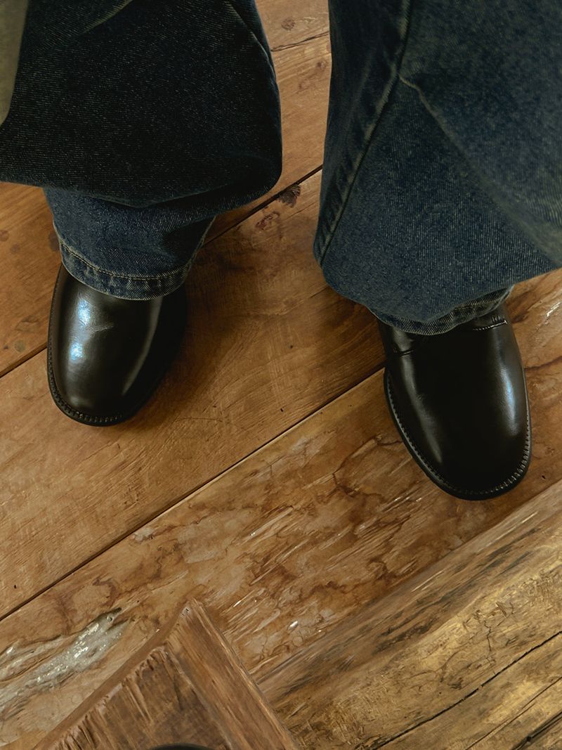 ASCLO Classical Round Derby Shoes (2color)