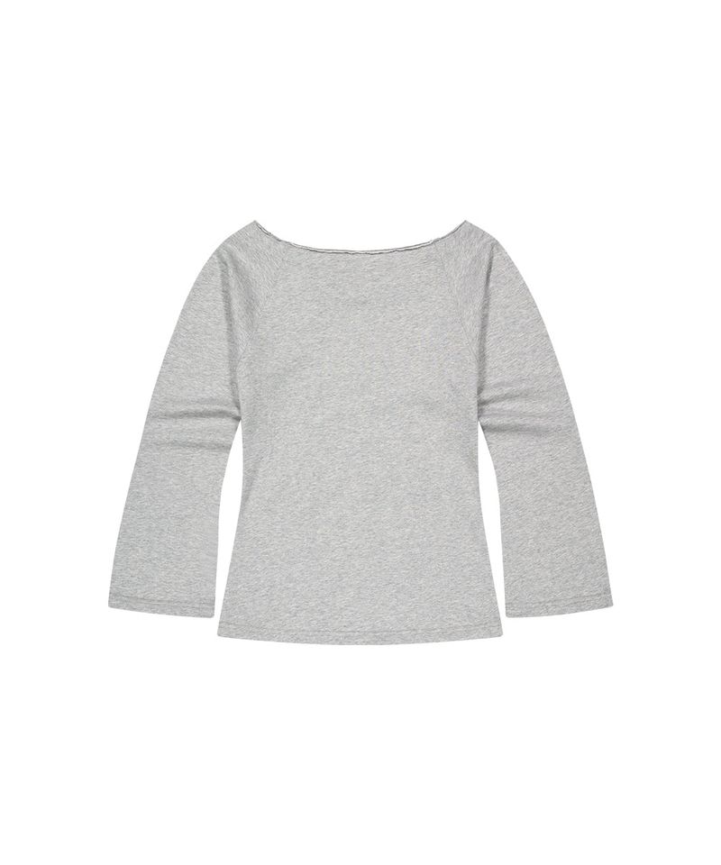 CUT OUT PRESENT OFF SHOULDER TEE