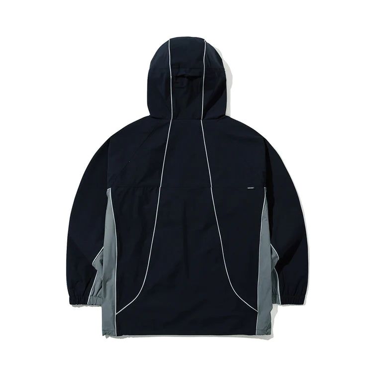 PP STRETCH HOODED JACKET - NAVY/BLACK