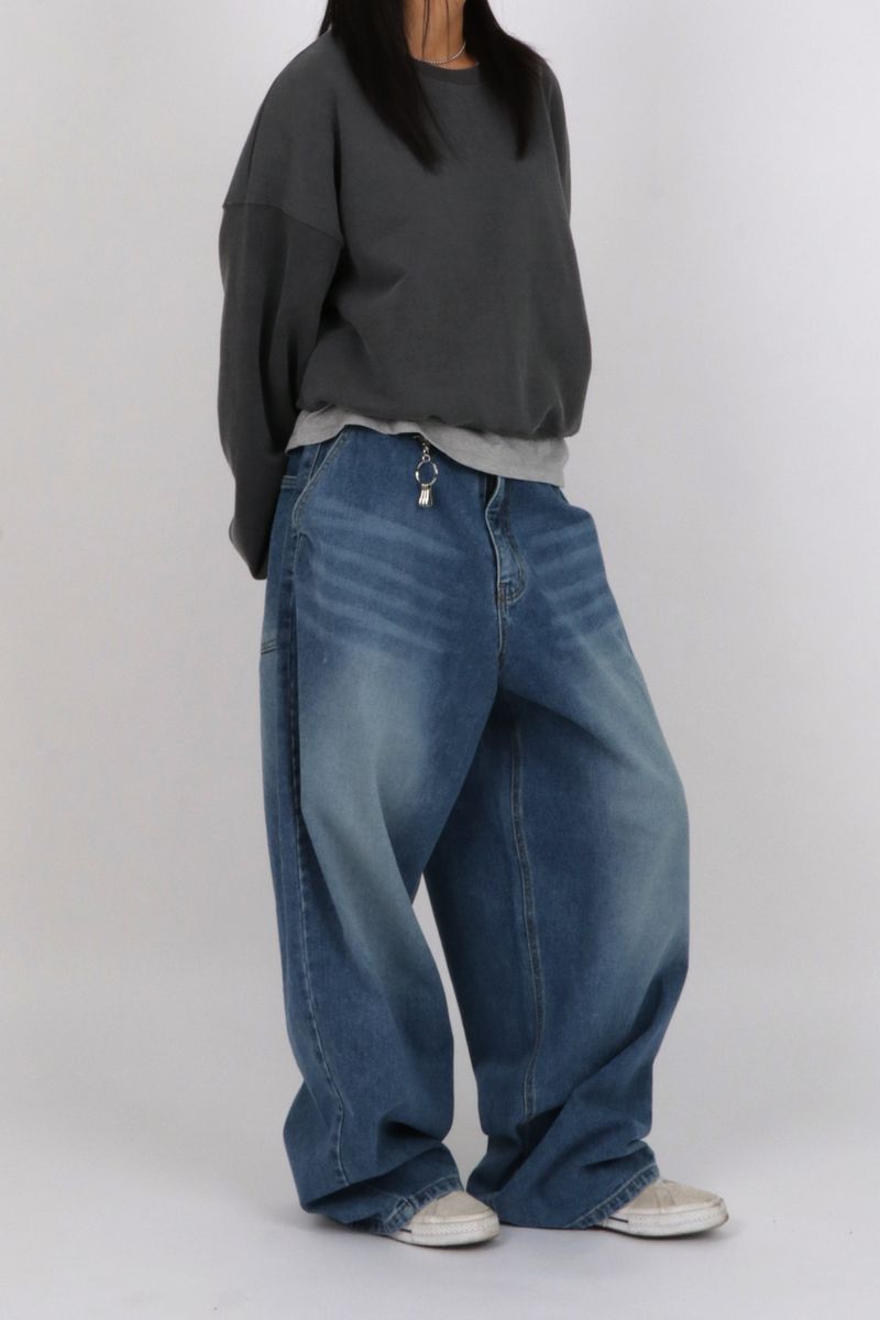 SIMON BALLOON DENIM PANTS