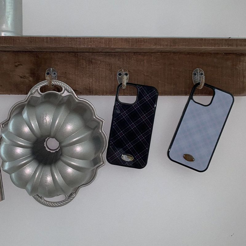 [MADE] classic check bumper case (black)