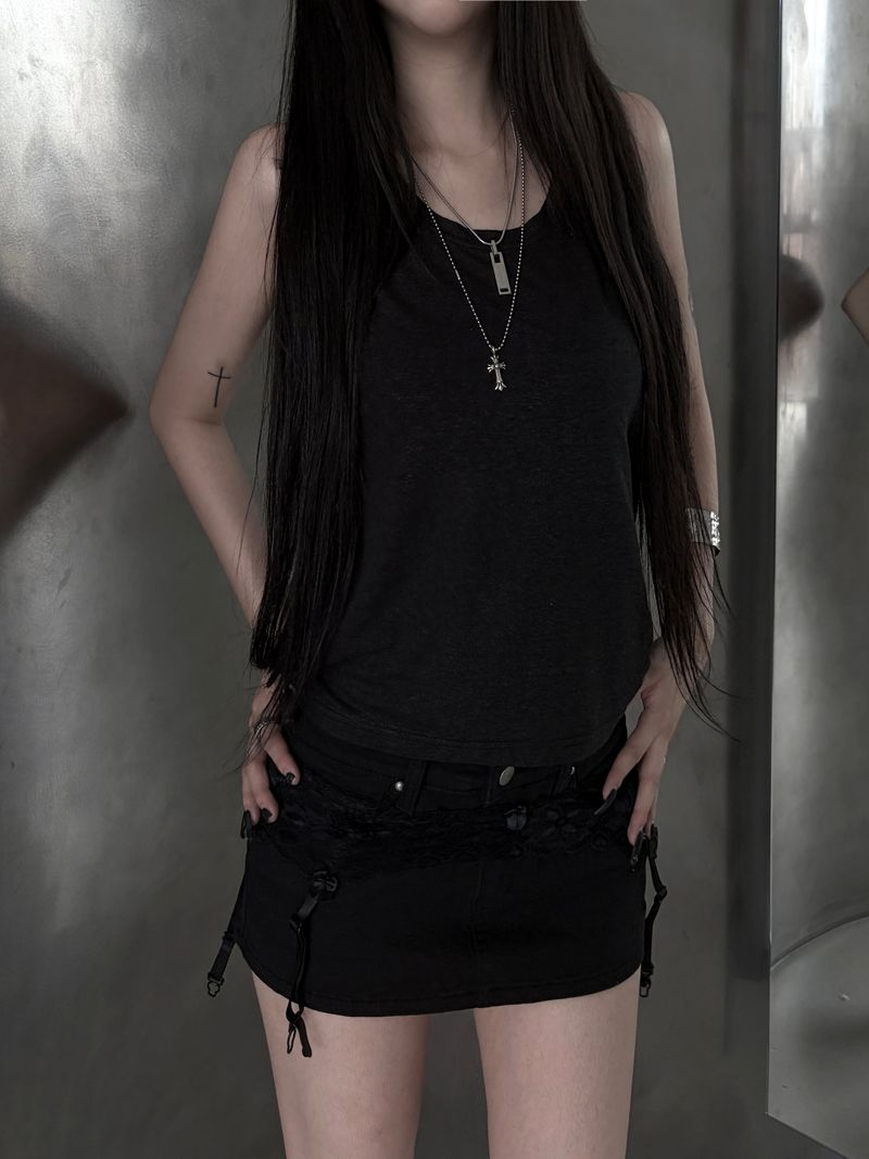 eco linen sleeveless (2color)