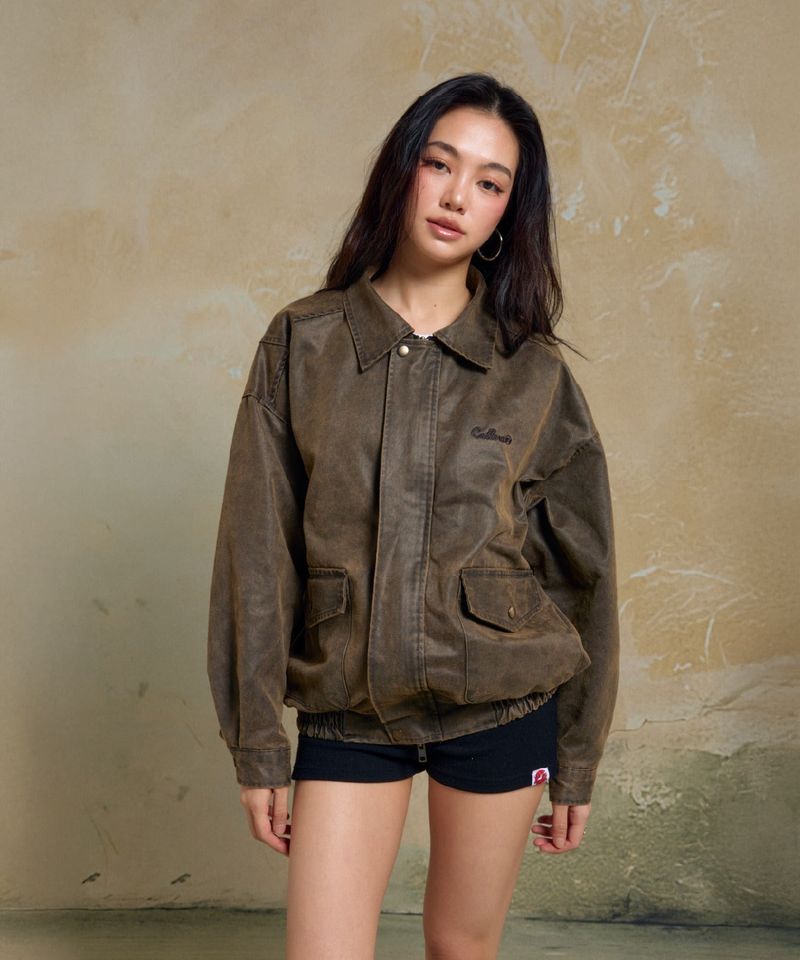 calloutnewyear(cony)(コールアウトニューイヤー(コニー))の「CALLOUT WASHED JACKET / BROWN(Jackets/Outerwear)」
