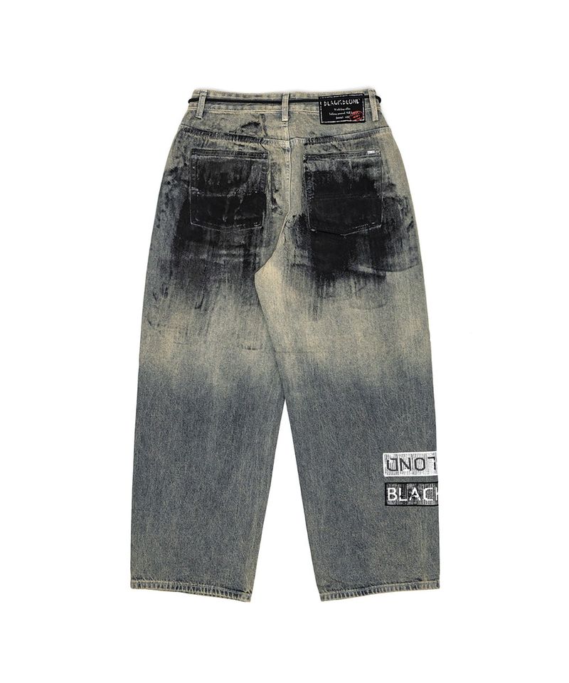 BBD Anxiety Multi Patch Denim Pants (Rusty Blue)