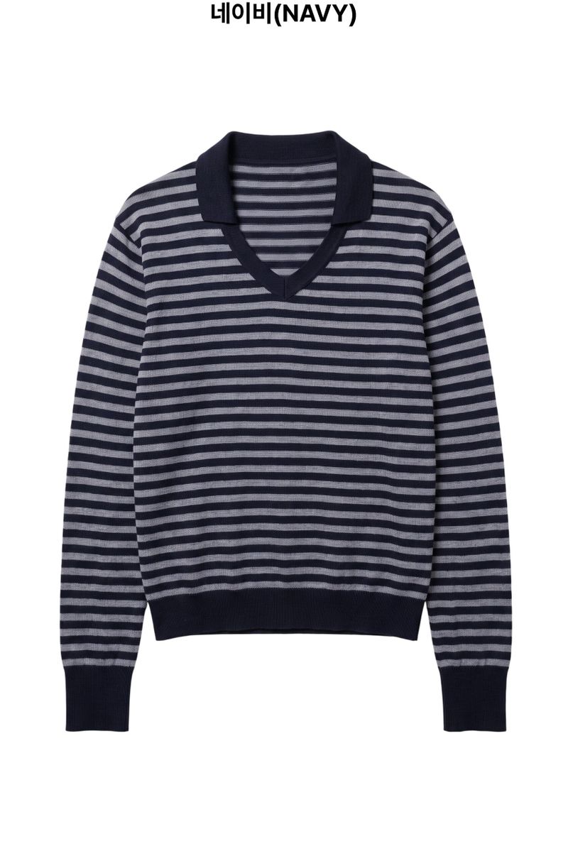 Rams Stripe Collar Knit