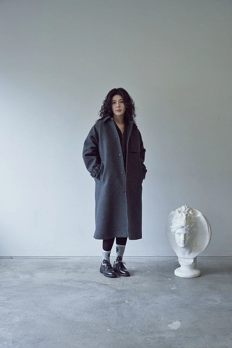 PURE-WOOL 90 BALMACAAN COAT (Charcoal)