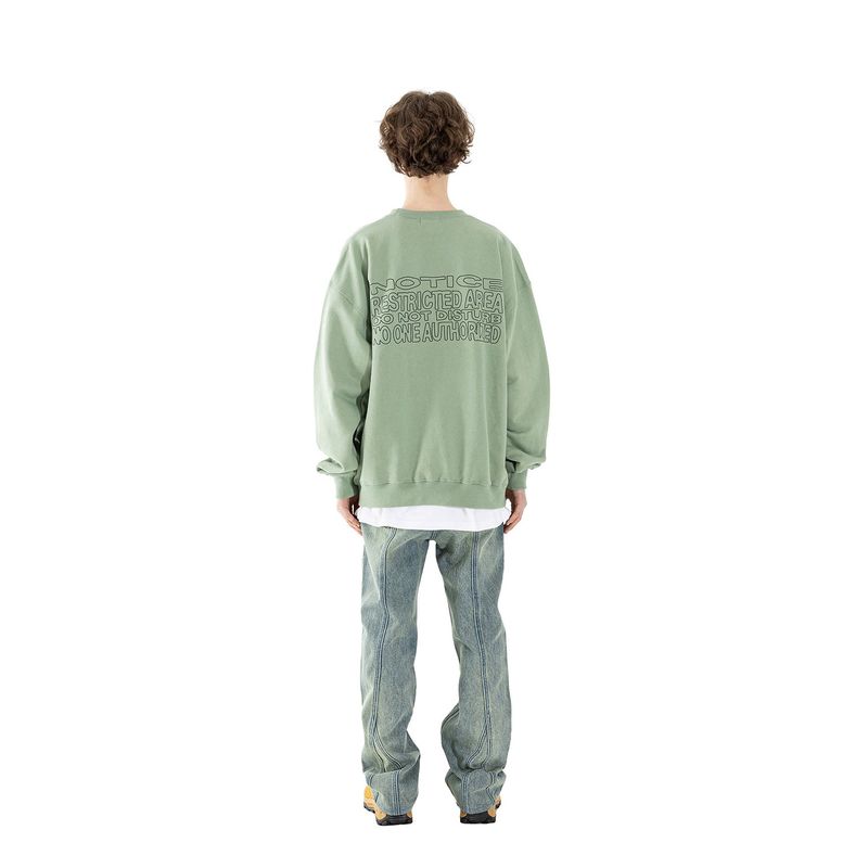 RESTRICTED AREA SWEAT SHIRTS MSHCR002-KK