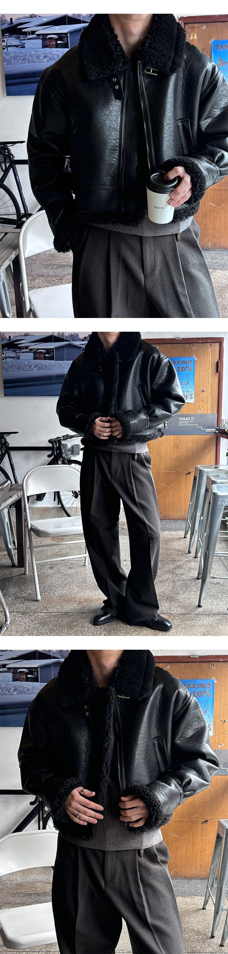 [F/W] Blend two tuck wool slacks(2color)