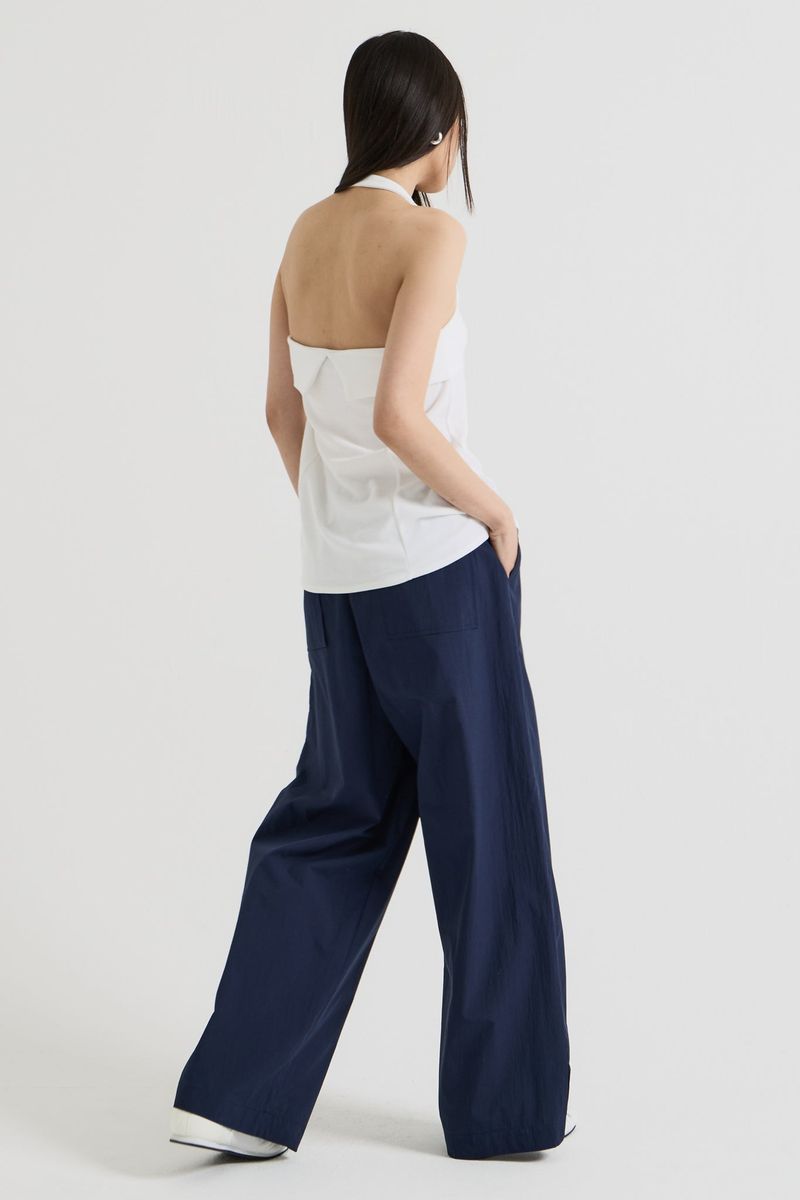 Halterneck sleeveless, White