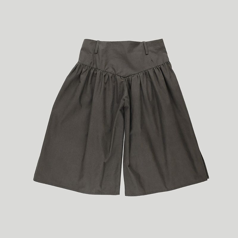 V-YOKE GATHERED PANTS