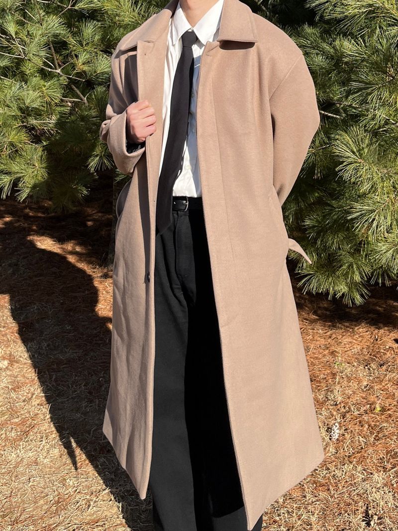 Balkan wool robe long coat