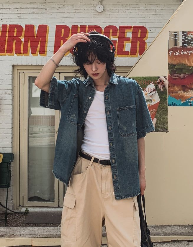 Reason Bermuda Pintuck Cargo Pants
