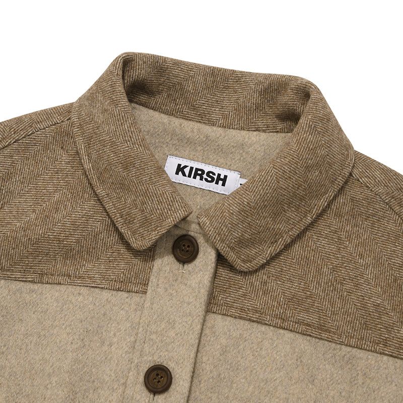CHERRY BUTTON POINT TAILER JACKET[DARK BEIGE]