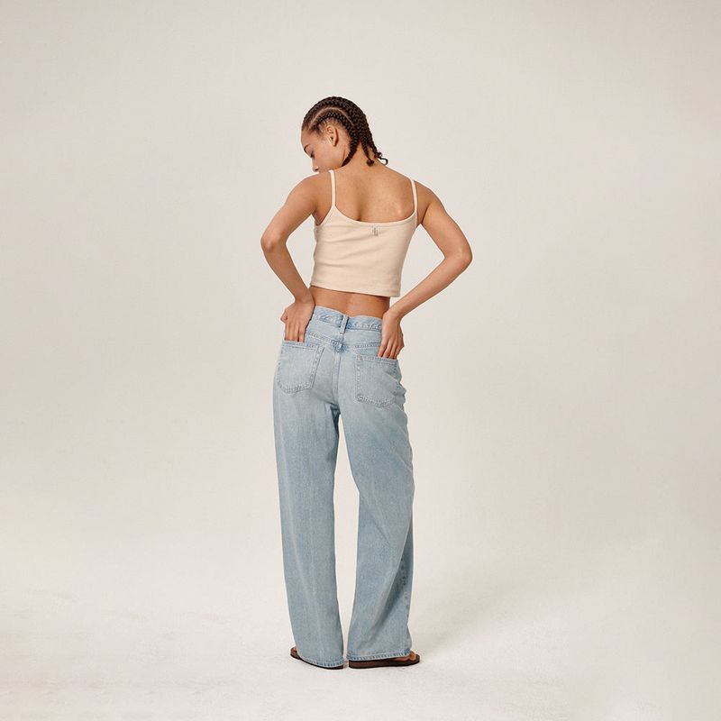 Tiam Crop Bra Top Beige