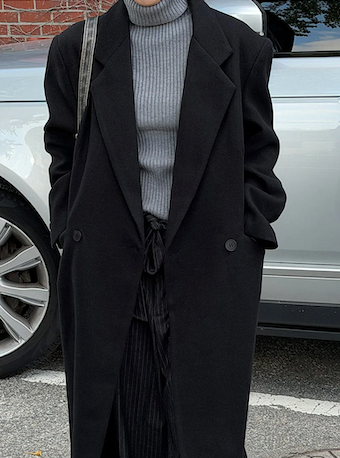 [Unisex] Max double long coat(2color)
