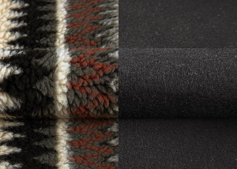 Jacquard Fleece Hooded Jumper