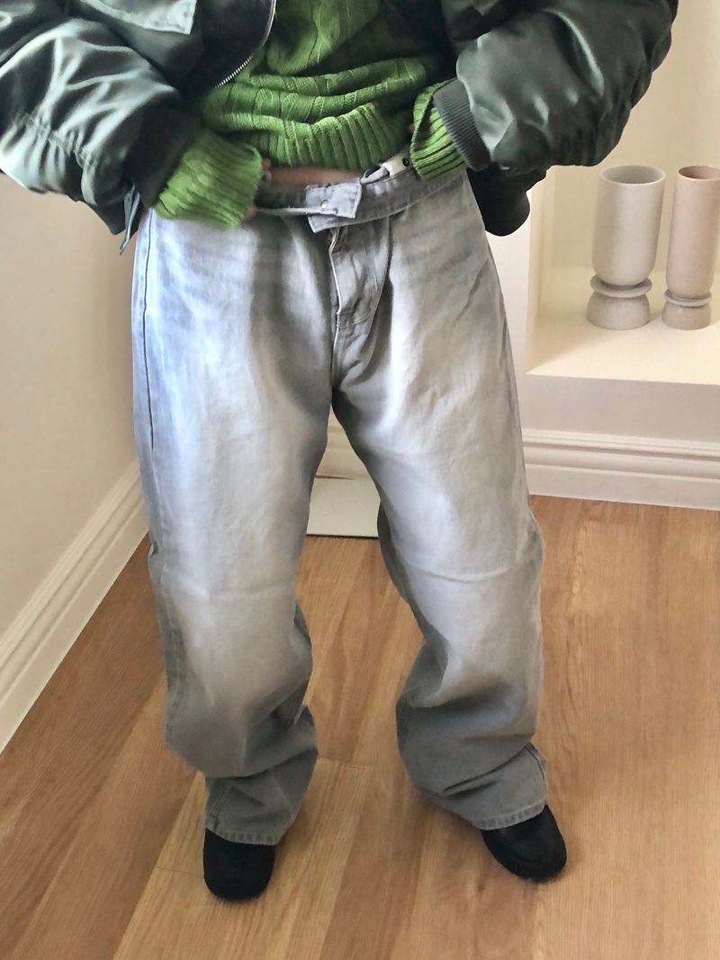 Canis gray denim pants