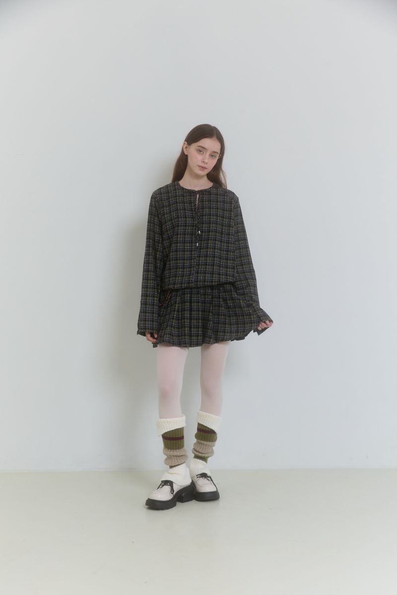 PINK PINEAPPLE（ピンクパイナップル）の「FROSTED CHECK DRESS（Dresses）」