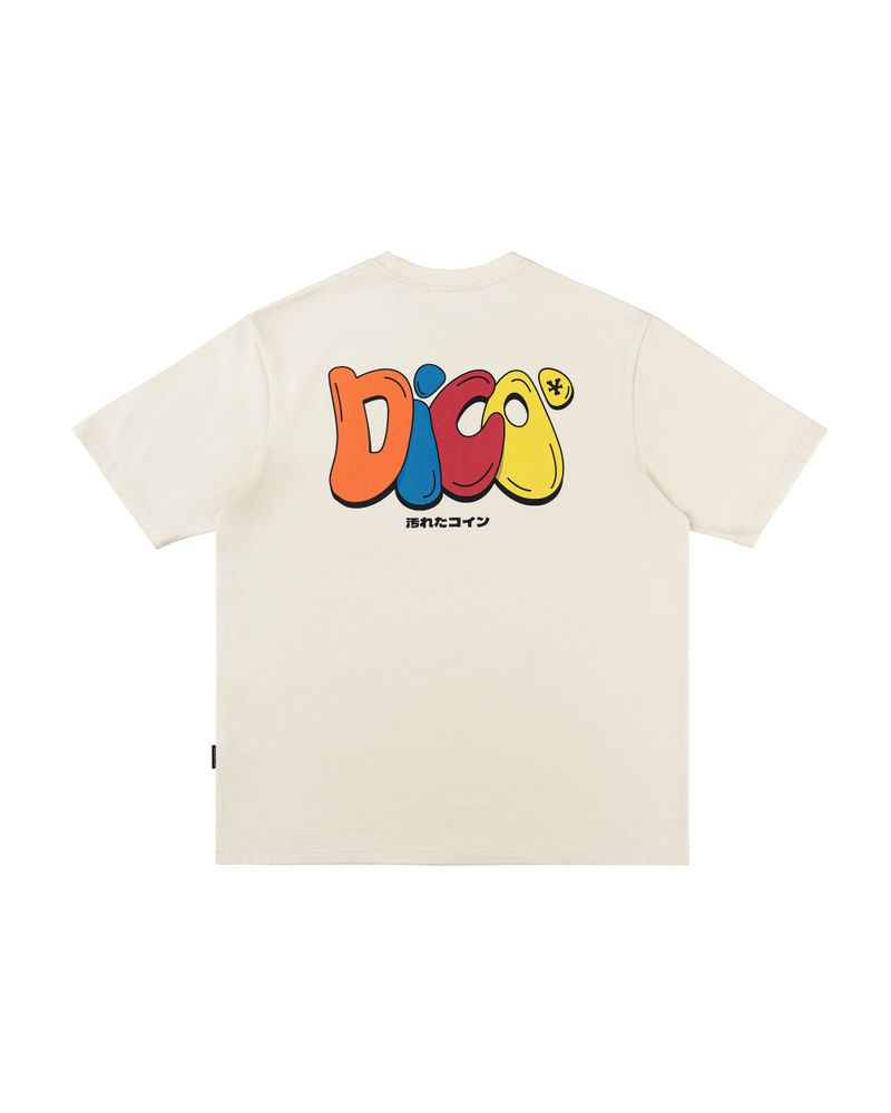 Dico Multicolor Typo T-shirt - Cream