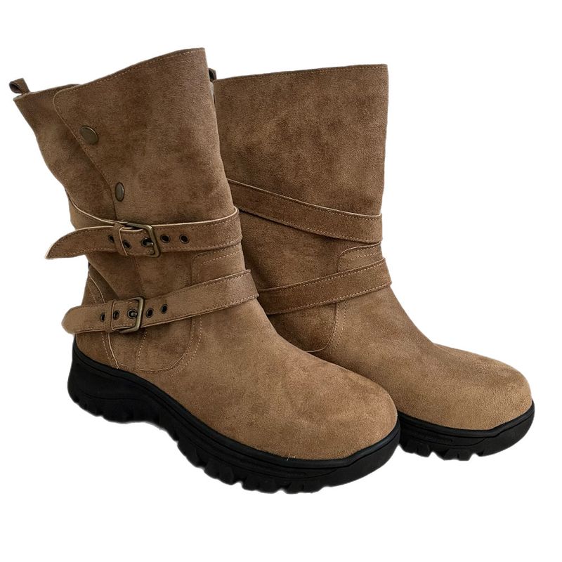 Wander Hiker Two Strap Suede Mid Boots