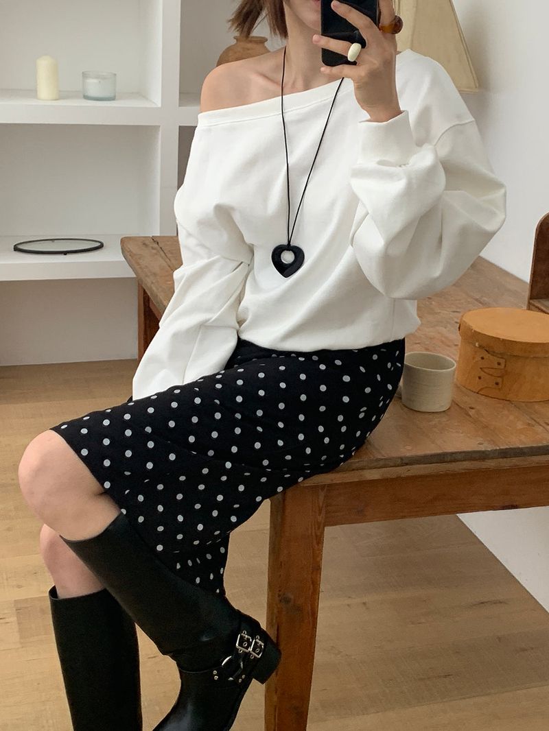 [MADE] Polyton Dot Skirt
