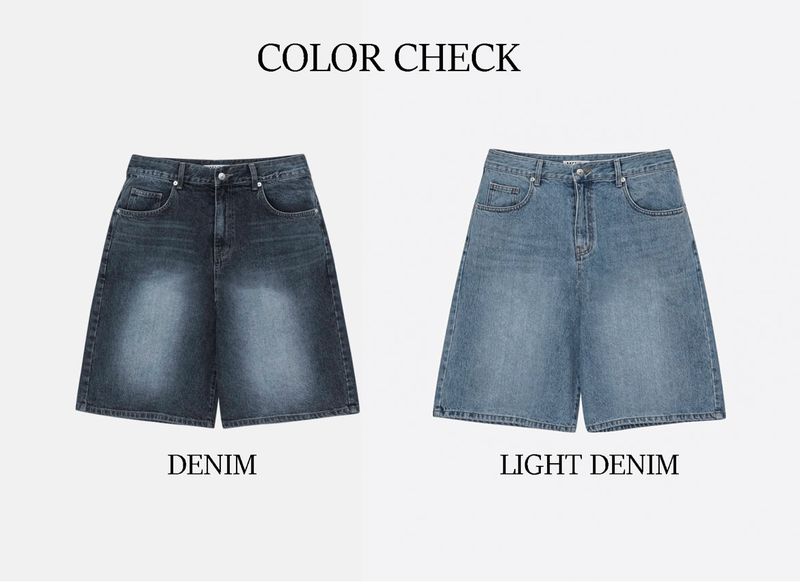 Wide Bermuda Denim