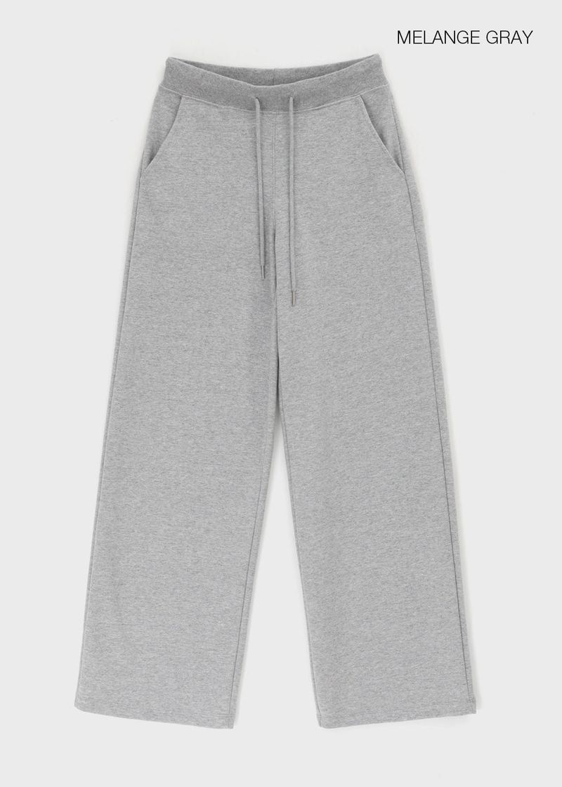 [B-BASIC] Light Sweat Straight Banding Pants