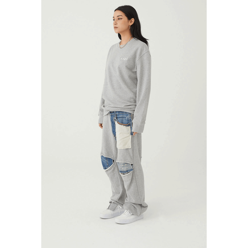 Destroyed Denim Sweatpants
