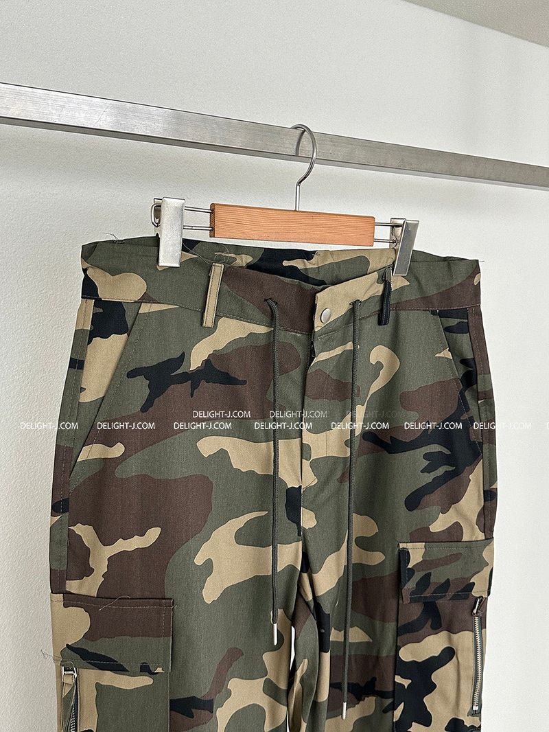[UNISEX] Patch Military Camo Wide Pants