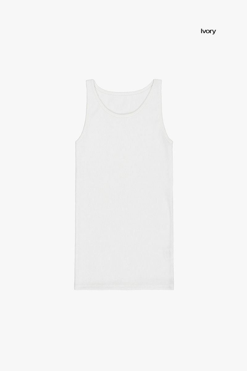 Zenith ribbed sleeveless top
