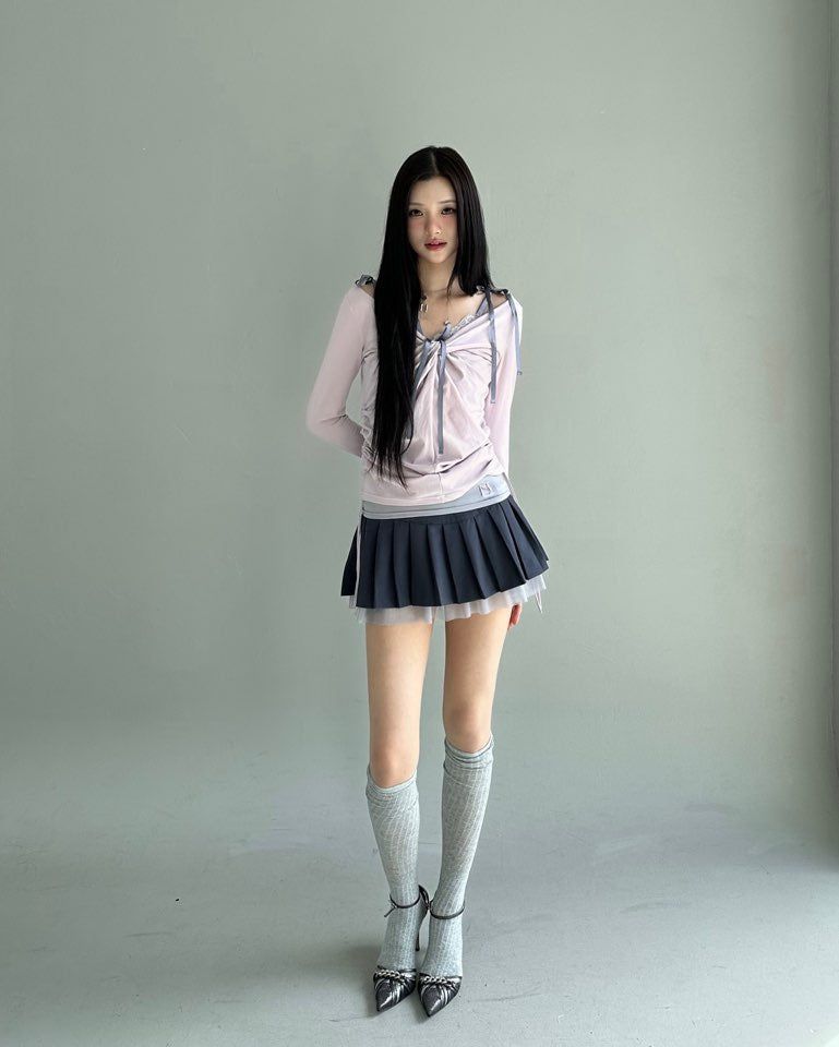Luna Twisted Shirring Top