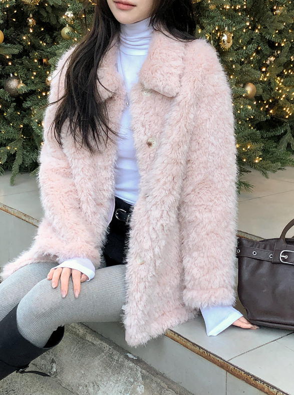 #Beautiful Fur Middle Jacket (4color)