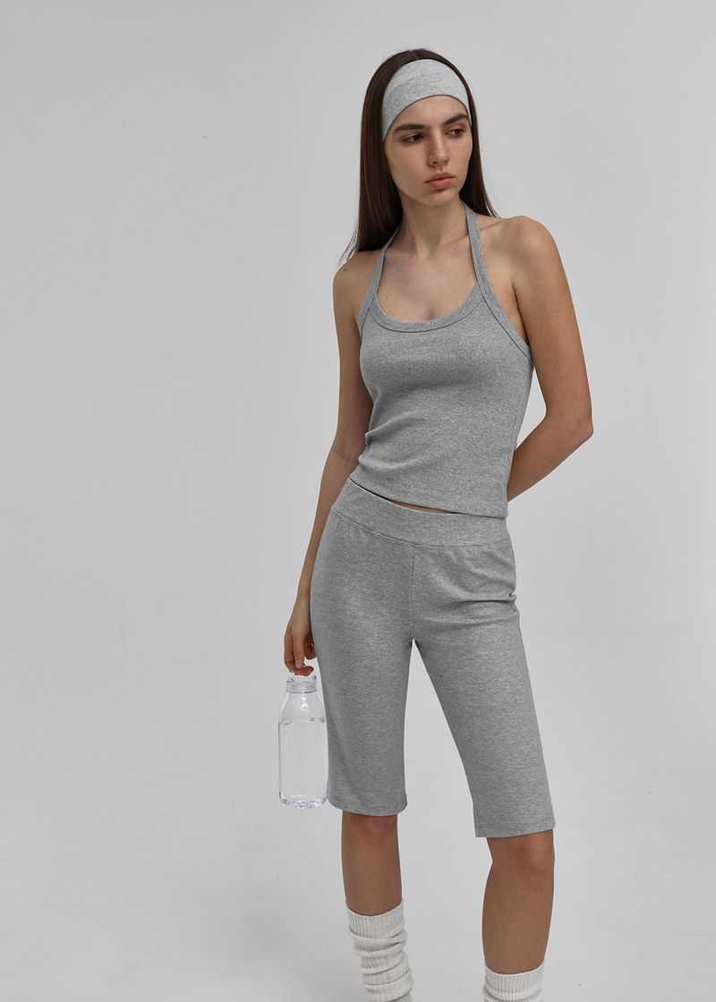 [B-BASIC] Standard Strap Halter Tank Top