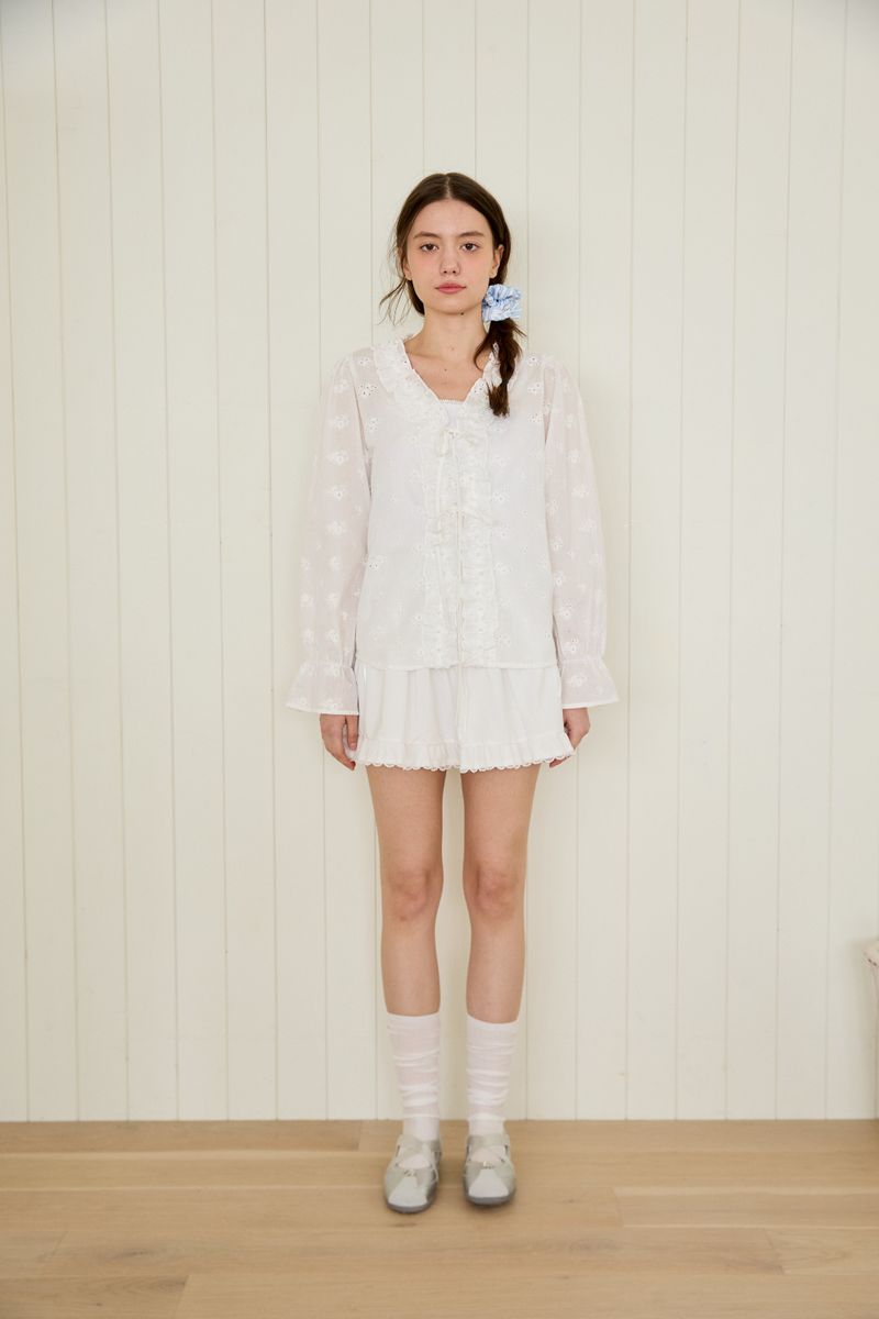 PINK PINEAPPLE（ピンクパイナップル）の「WIGGLY LACE SKIRT（Skirts）」