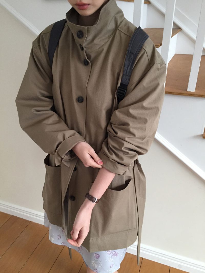 Windsor trench half coat (2color)