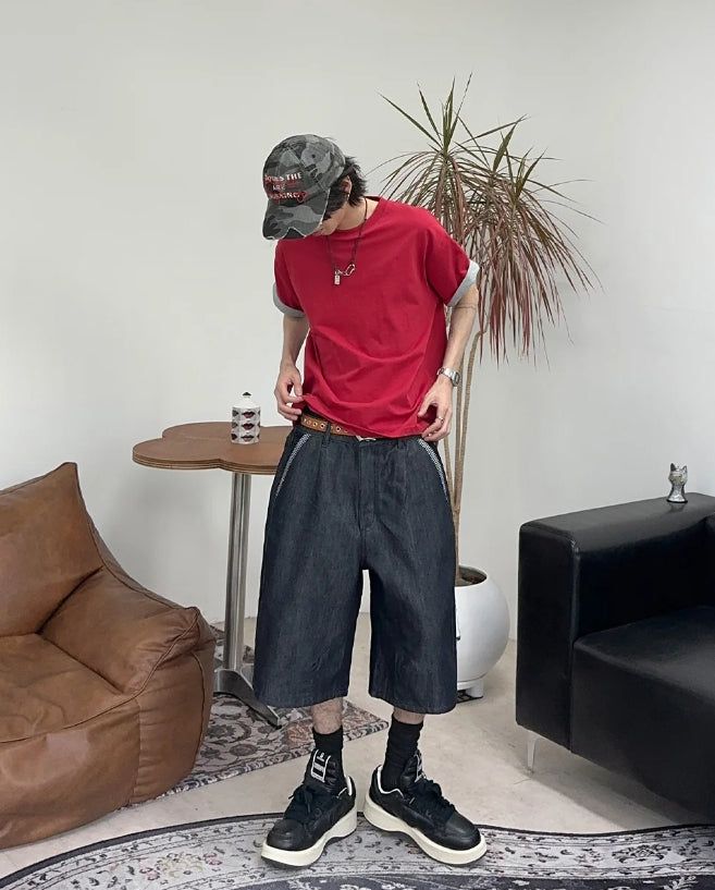 Ed High-Density Roll-Up Color Matching Short Sleeve Tee